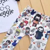 2020 Halloween Muggle Glasses Printed Cartoon Short Sleeve Pants Children's Suit Fashion Letter T-shirt Pants 2 Pieces Baby Boy Suits