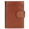 Fashion Mens Genuine Leather Wallet With Zipper Money Clip Bag Credit Card Holder Coin Purses Pouch Handmade Bag Wedding Gifts For Man