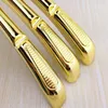 10 Pcs/Lot High Grade Beautiful Shiny Golden Wide Shoulder Luxury Gold Plastic Clothes Hanger Rack for Coats Pants Wedding Dress