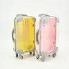 Mini bagages créatifs Boîtes de package de cils de vison 3D Faux cils Emballage Eye Box Boîte de cils cils Suitcase Luxury Pink7456346
