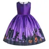 Robe Cosplay pour petites filles de 2, 3, 9 et 10 ans, Costume d'halloween fantôme de citrouille, robes de princesse pour enfants de 2, 3, 9 et 10 ans