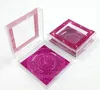 Bling Cajas de pestañas Diamante Glitter Square Falso Paquete Paquete Paquete Paquete Caja Vacíaca Caja Fake Eye Lestes