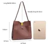 New-shoudler väska portfölj handväska design knapp stor ficka