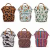 Saco de fralda girassol saco de leopardo listra múmia mochila à prova d 'água saquinhos de fraldas ao ar livre sacos de grande capacidade Bolsa de viagem Bolsa de viagem YFA450