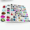 Mixed Colors Teardrop Glass Crystal Drop Rhinestone Loose Beads 7x10mm 10x14mm 13x18mm 18x25mm