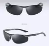 2020 Nya Mens Polariserade Rimless Aluminium Solglasögon Kör Polariserad Glasögon Glasögon Stil UV400 Solglasögon för drivrutiner 8625