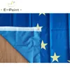 Drapeau national européen de l'ue, bannière en Polyester, 3x5 pieds (90cm x 150cm), décoration volante pour jardin et maison