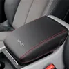 För Audi Q5 SQ5 2010-2020 Auto Car Care Center Armest Cover Box Protector PU Leather Mat Pad Cushion Interiör Tillbehör223S