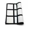 9 Panel Kussensloop Blanco Sublimation Kussensloop Black Grid Geweven Polyester Warmte Transfer Kussenhoes Gooi Sofa Kussenslopen 40 * 40cm