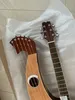 Custom Made Harp Guitar 6 6 8 String Natural Wood Acoustic Electric Guitar Double Neck Guitar 7067504