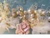 Accessori per capelli da sposa di lusso Pink Flower Crystal Bridal Bridal Bridal Bridal Bearl Floral Beach Wedding Tiara Hair Weightpece Party 66913718