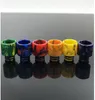 6 soorten Kleurrijke Korte Brede Boring Hars Bullet 810 510 528 Drip Tips Mondstuk voor TFV8 TFV12 Grote Baby