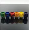 6 typer Färgglada korta breda borrhartsbilar 810 510 528 DRIP TIPS MUNTPLY för TFV8 TFV12 Big Baby