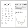 925 Sterling Silver Personalized Nameplate Letter Necklace Custom Made Name Pendant Russian Name Christmas Gifts for Girlfriend LJ4388873