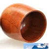 Creative Round Wooden Coffee Cup Resuable Eco Friendly Brown Mug Safety Wear Resistant Drinking Tumbler High Quality 6 3yf BB