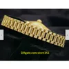 Abito casual stile 20 meccanico automatico 26 mm solido oro giallo 18 carati orologio presidente quadrante arazzo 69178218F