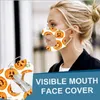 Masque créatif en coton PVC Transparent pour Halloween, Anti-poussière, lavable, réglable, pour fête, nouvelle collection 2020