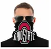 NCAA Ohio State Buckeyes Seamless Neck Gaiter Shield Scarf Bandana Face Masks UV Protection för motorcykel Cykling Ridning Running Headbands