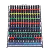 Nail Polish Rack Black Salon Furnitures Metal Heart 8-Tier Step-Risers More than 100 Table Top Organizer Display polish bottles Storage