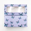 Drucken Sie die Butterfly Lashes Box Paper Wimpern Paket Paket benutzerdefinierte Großhandelsschild 25 -mm -Nerz -Wimpern Hülle