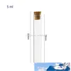 Mantar Küçük corked Tüp Konteynerleri Mantar kapatılan şişeler ile 50 x Mini Boş 2.5ml 3ML 4ML 5ML 6ml 13ml Clear Cam Tüp