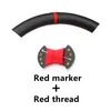 Black Suede Leather Car Steering Wheel Cover for Volkswagen Golf 6 GTI MK6 VW Polo GTI Scirocco R Passat CC R-Line 2010