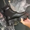 Rois bottes femme 2020 hiver nouveau style Demin bottes de Combat cuir militaire détachable pochette en nylon portefeuille