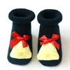 Baby Christmas Anti-slip Floor Sock 0-3 Years Infant Cotton Santa Floor Socks Silicone Non-slip Toddler Sock