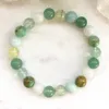 MG0874 NEW DESING GREEN AVENTURINE PREHNITE BRACELET WOMEN'S AFRICAN Turquoise Moonstone Energy Power Bracelet292Q