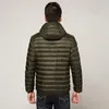 Doudoune à capuche ultralégère pour homme, 7 couleurs, de haute qualité, classique, décontractée, simple, fermeture éclair, manteaux imperméables, coupe-vent, hiver