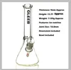 Hookahs 12 inch bong Beaker Glass water pipe 9MM Thick Bongs Super Heavy with Smoking Accessories have three size