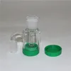 Glas verwijderbare asvanger Bubbler -waterpijp met 7 ml siliconencontainer 14 mm gewricht voor Glas Bongs honingraatwaterpijp ascatcher