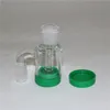 Narghilè Bubbler Catcher Ash Catcher in vetro rimovibile con contenitore in silicone 7ML Giunto 14MM per Glas Bong Honeycomb Water Pipe ashcatcher