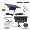 upgrade solar Pendant Light Double Head Solar Pendant Light Outdoor Indoor Solar Lamp Waterproof IP65 Eclairage Exterieur