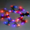 Flashing Light Up Bow Tie Necktie LED Lighted Sequin Bowtie Wedding Glow Bowknot Halloween Christmas Party Flashing Light Up Bow Tie