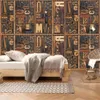 madeira papel de parede Milofi costume de não-tecidos escultura alfabeto Inglês TV 3D pintura decorativa pintura de parede de fundo