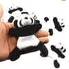 4 pezzi carino morbido peluche panda magnete per frigorifero adesivo per frigorifero cartoni animati decalcomania regalo souvenir decorazioni per la casa accessori per la cucina