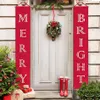 2020 Christmas Halloween Couplet Door Banner Porch Sign Hotselling Christmas Holiday Hanging Decoration Porch Sign Decorative Family Party
