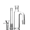 Dreiteiliges Zubehörset Aschenfänger Aschenfänger 18,8 mm, 18 mm nach unten gerichteter Stiel, Perc-Glas-Bubbler-Qualität