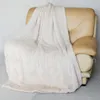 CX-D-80C 122X183CM Bed Decor Custom Knitted Blanket Fur Throw