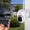 Câmera IP sem fio 1080p PTZ Waterproof 4X Digital Zoom Speed ​​Dome Super Mini Wifi Segurança CCTV Camera Áudio Detecção Humano IA