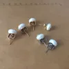 El oso pendien Two Style Fashion stainless steel Panda pearl stud earring for women No Fade Brand Jewelry Original Design3105