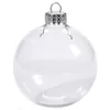 50 pcs decorações de Natal soprando bolas de vidro transparente bola bola árvore ornamento esferas de vidro claras decorações de árvore de natal