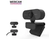 Full HD-webbkamera 1920x 1080p USB med MIC Computer Camera Flexibel roterbar för bärbara datorer Desktop Webcam Camera Online Education