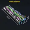 Keyboards 2021 USB Wired 104 Key Gaming Mechanical Keyboard Backlit Clavier For Pc Gamer Computador Laptops1