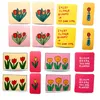 5 Sets 80pcs Koreanische Ins Tulip -Serie Aufkleber Diagramm Handy Handy Wasserbecher Wasserdichte Aufkleber
