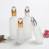 5/10/15/20/30/50/100 ML Milchglas Leere Tropfflaschen Nachfüllbare Pipettenflaschen für ätherische Öle WB2488