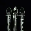 10Pcs Wholesale Pretty New Snowflake Smelting Quartz Crystal Tobacco Pipe Green Smelt Quartz Tower Point Obelisk Wand Smoking Tool Healing