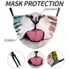Reutilizáveis ​​mulheres homens crianças 3d divertido boca protetora máscara rosto mark tecido facemask lavável hip hop festa mágica