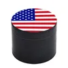 Flag Smoke Grinder 50MM Diameter Tobacco Crusher 4 Layer Zinc Alloy Mental Grinders Printed With National Flags Patterns